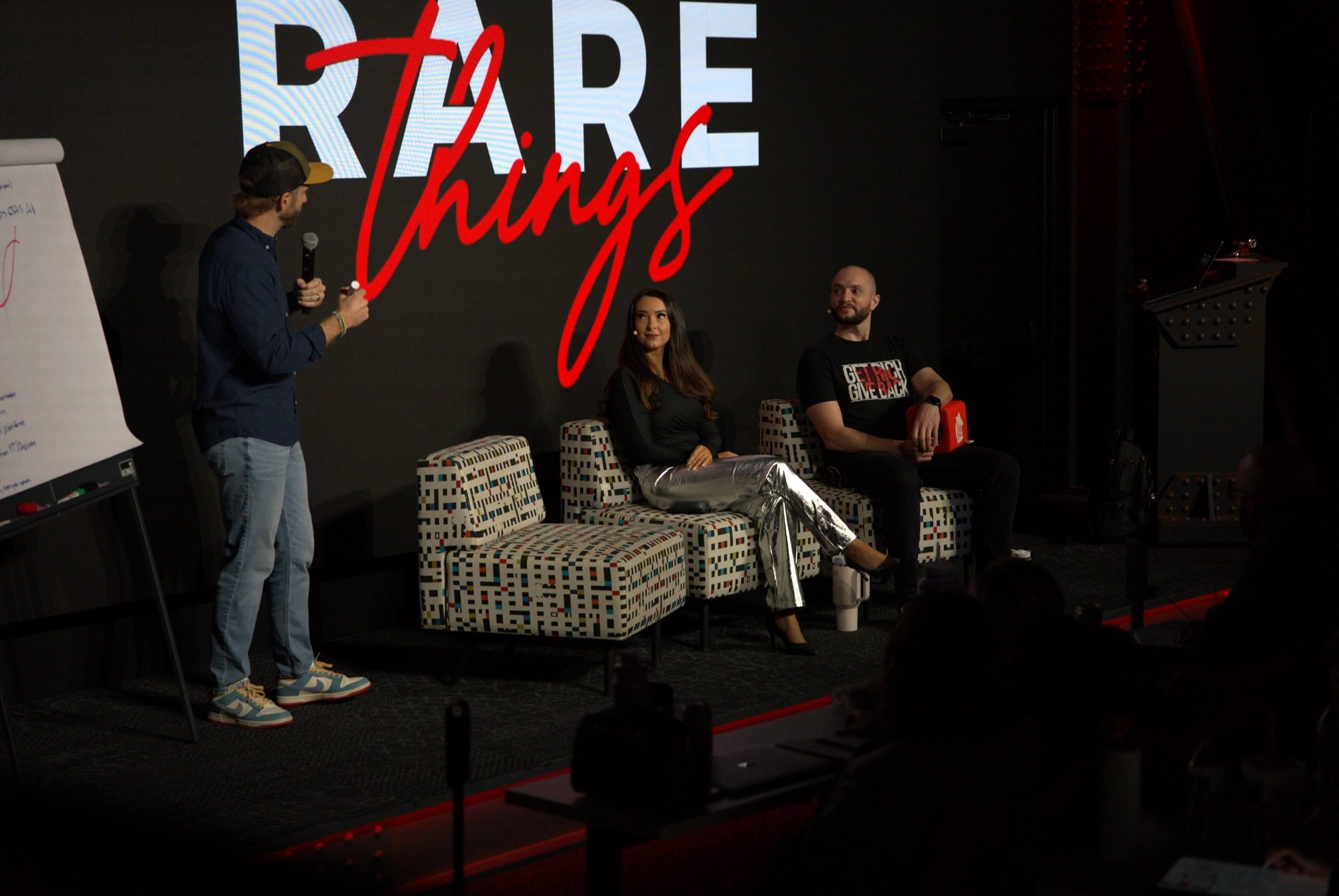 Steve and Marley on the Rare Things stage